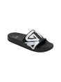 Image for Women's Logo Patched Slippers,Black