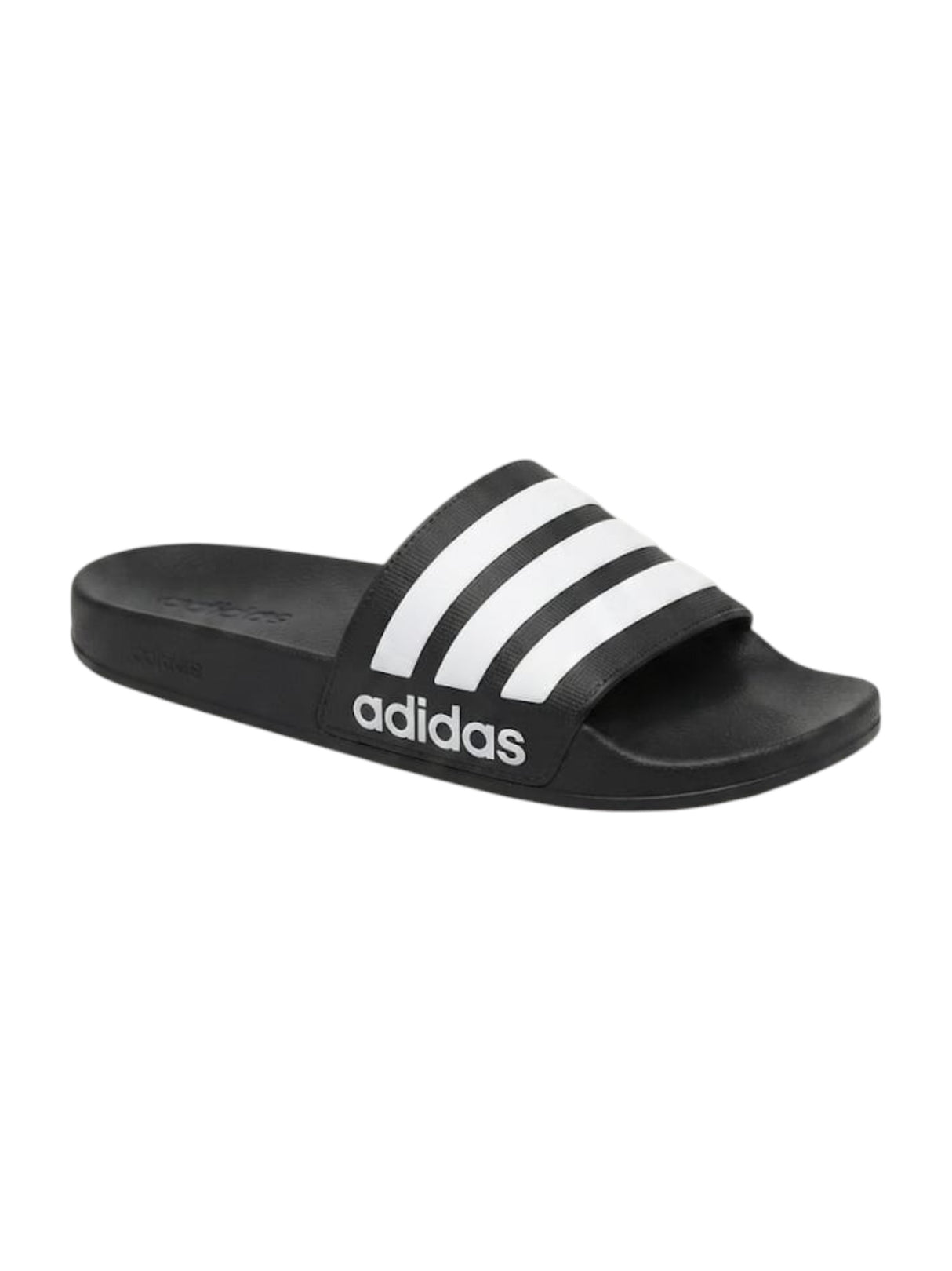 Image for Men's Logo Patched Slippers,Black