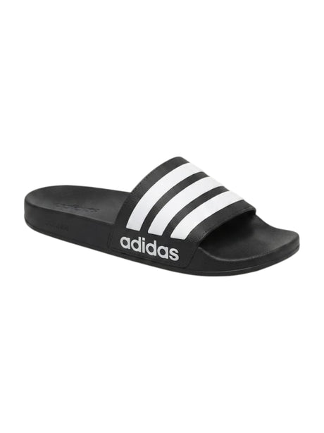 Image for Men's Logo Patched Slippers,Black