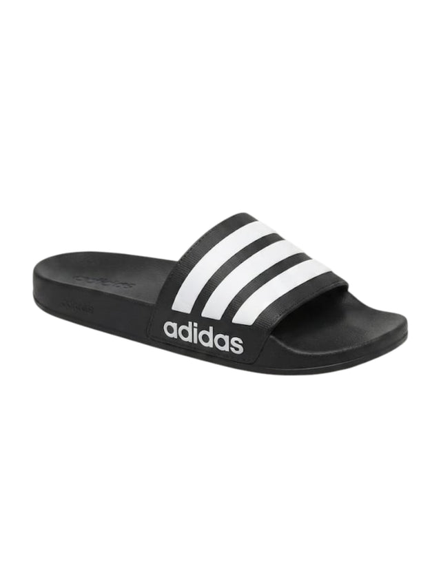 Image for Men's Logo Patched Slippers,Black