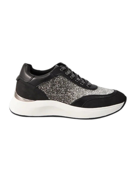 Image for Women's Sequin Glitter Shoes,Black/Silver