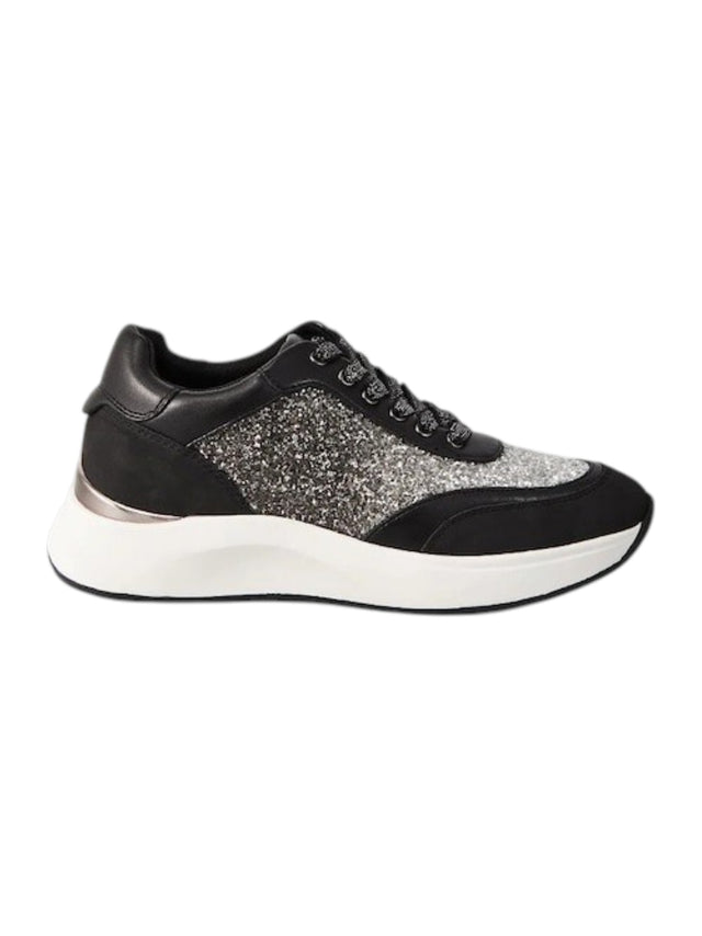 Image for Women's Sequin Glitter Shoes,Black/Silver