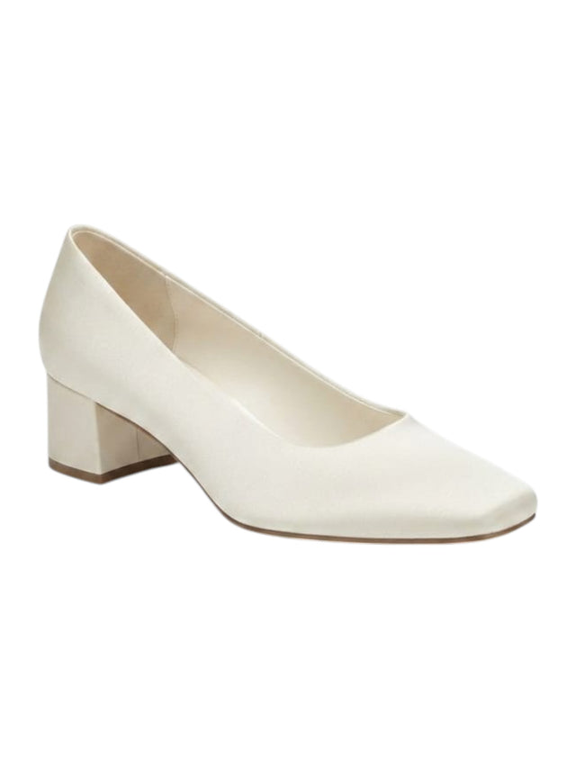 Image for Women's Plain Heeled Shoes,Off White