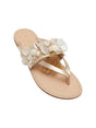 Image for Women's Textured Slippers With Natural Seashells,Gold