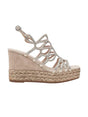 Image for Women's Rhinestone Embellished Sandals,Dark Beige