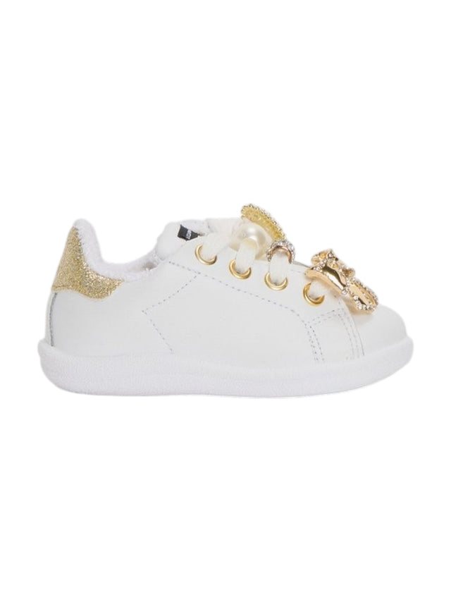 Image for Kids Girl's Plain Shoes With Charm Bycast,White