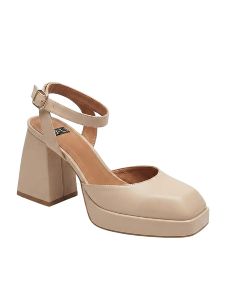 Image for Women's Plain Heeled Shoes,Beige
