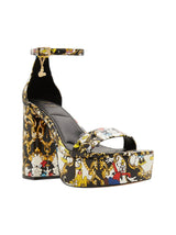 Image for Women's Printed Heeled Shoes,Multi