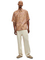 Image for Men's Printed Dress Shirt,Brown