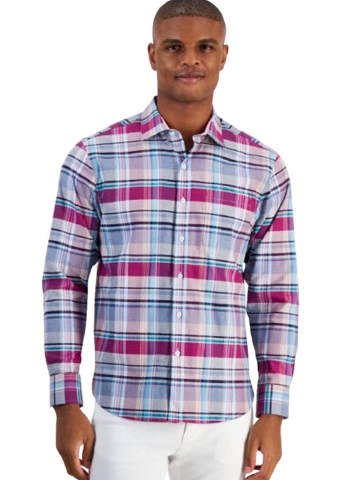 Image for Men's Printed Dress Shirt,Multi