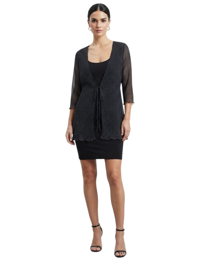 Image for Women's Mesh Cardigan,Black