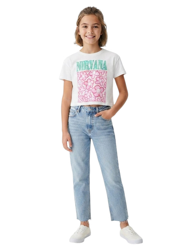 Image for Kids Girl's Printed Top,White
