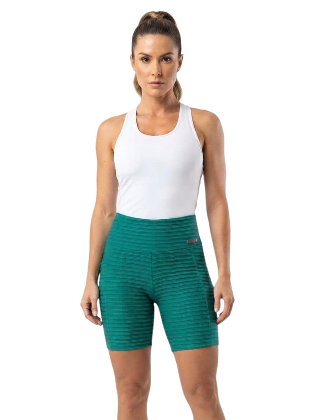 Image for Women's Textured Short Legging,Green