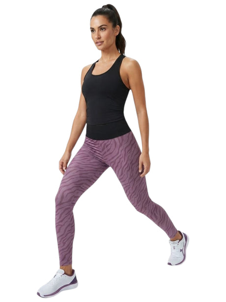 Image for Women's Printed Legging,Mauve