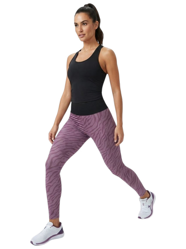 Image for Women's Printed Legging,Mauve