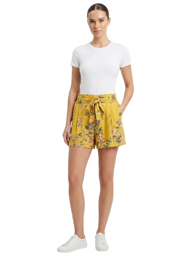 Image for Women's Printed Short,Yellow
