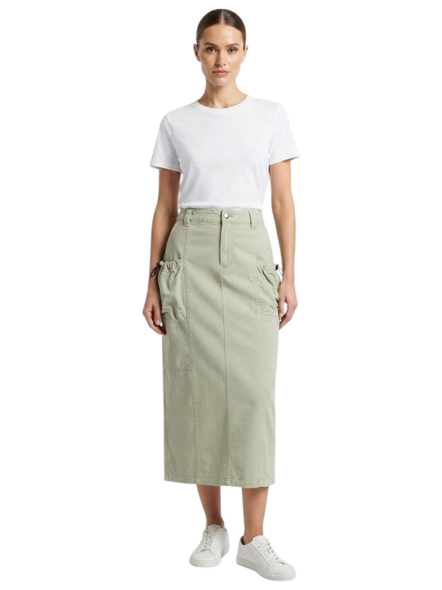 Image for Women's Plain Skirt,Light Olive