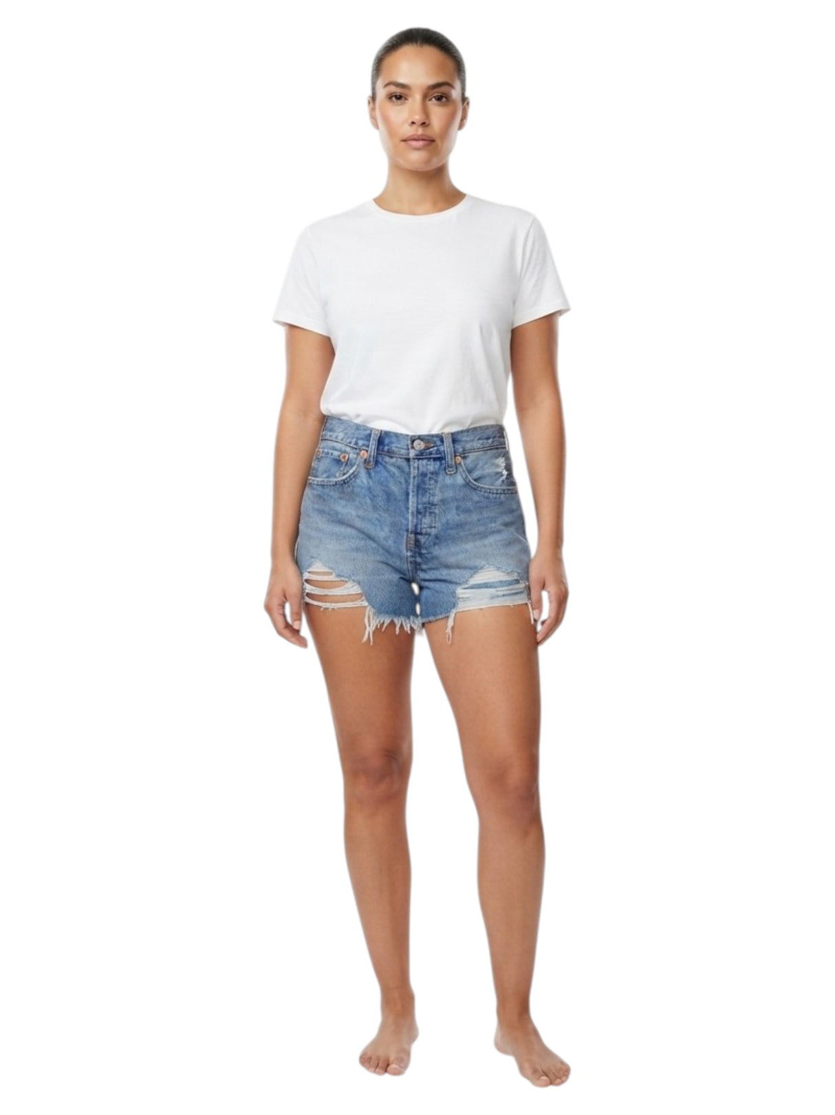 Image for Women's Ripped Short,Blue