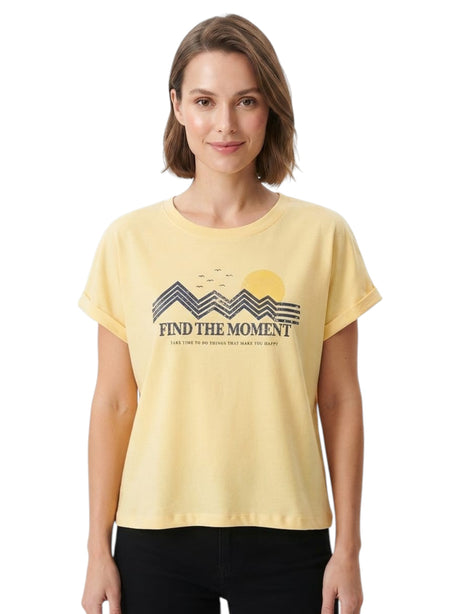 Image for Women's Printed Top,Yellow