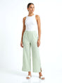 Image for Women's Textured Pant,Mint Green/White