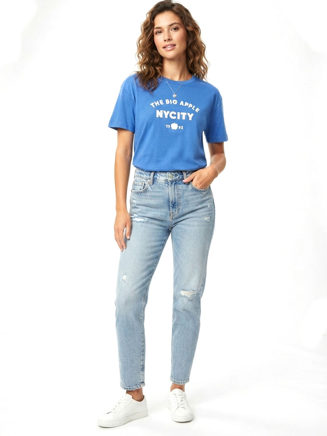 Image for Women's Printed Top,Blue