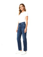 Image for Women's Washed Jeans,Light Navy