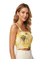 Image for Women's Floral Printed Top,Yellow