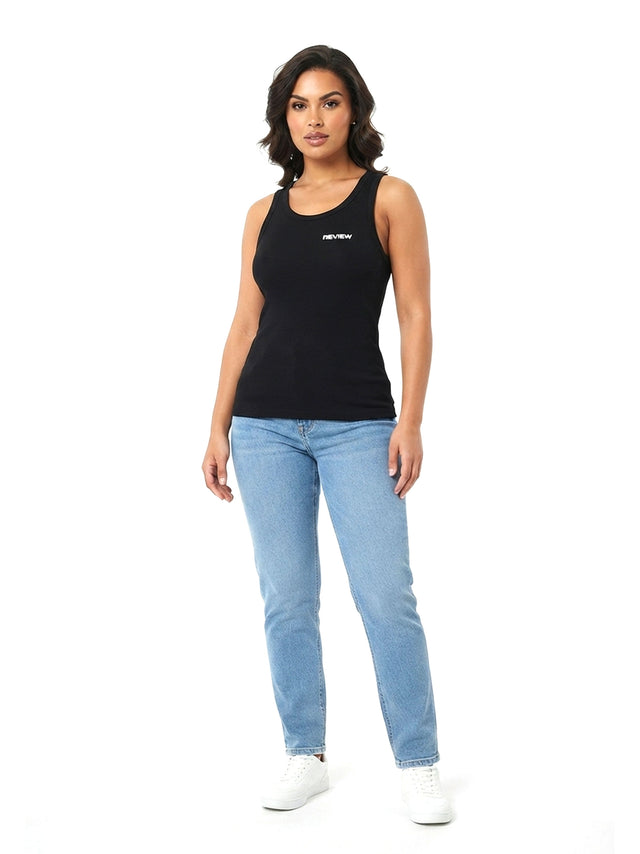 Image for Women's Ribbed Top,Black