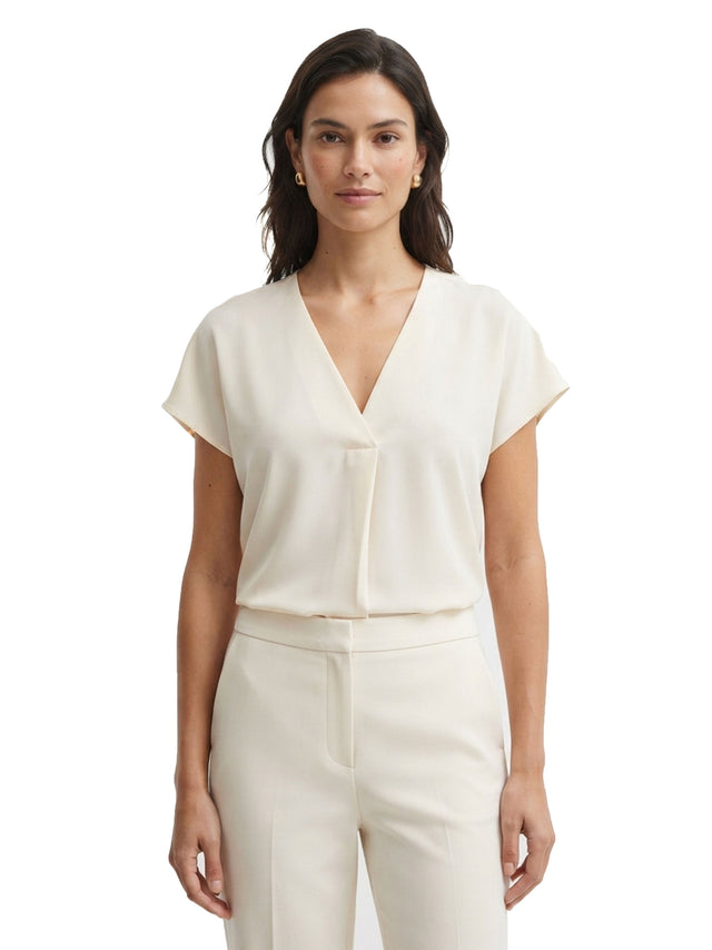 Image for Women's Plain Solid Top,Off White