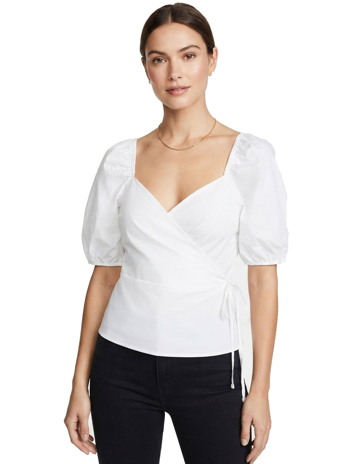Image for Women's Plain Solid Top,White