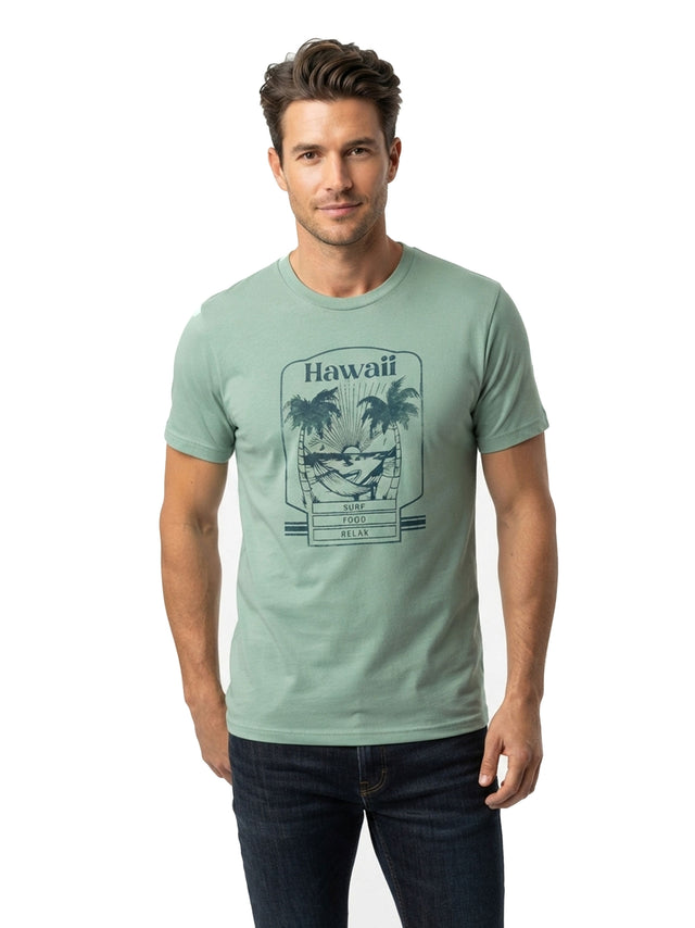 Image for Men's Printed Top,Mint Green
