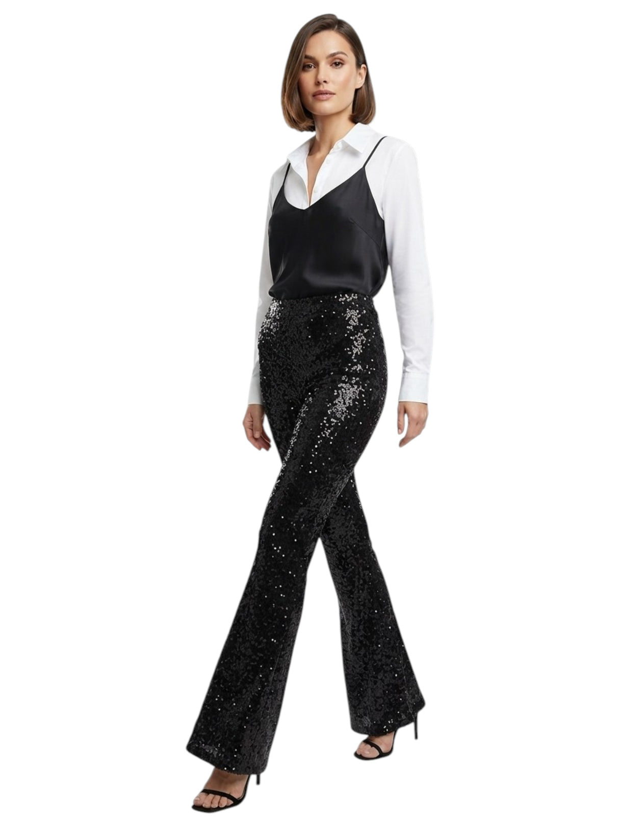 Image for Women's Squin Pants,Black