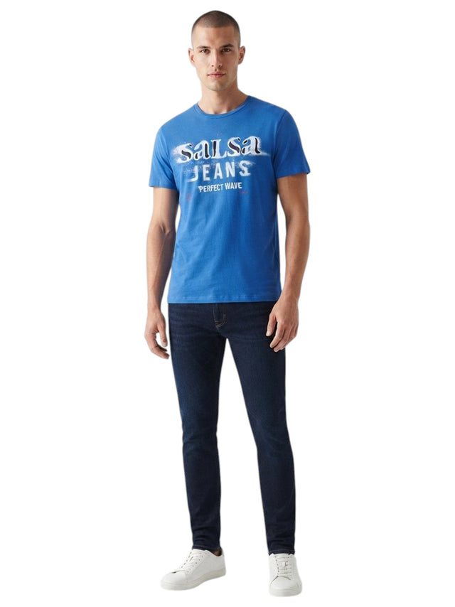 Image for Men's Printed Top,Blue