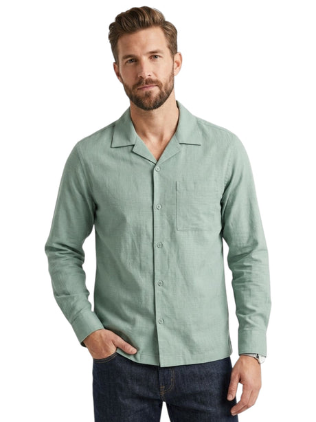 Image for Men's Plain Dress-Shirt,Green