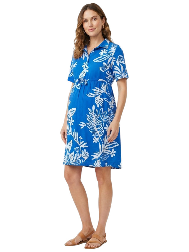 Image for Women's Printed Dress,Blue