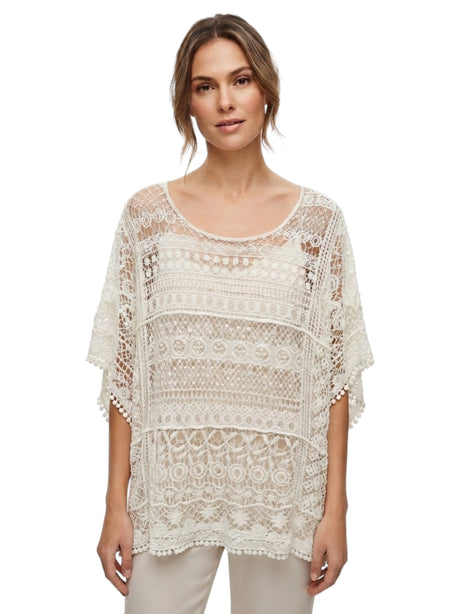 Image for Women's Lace Top,White