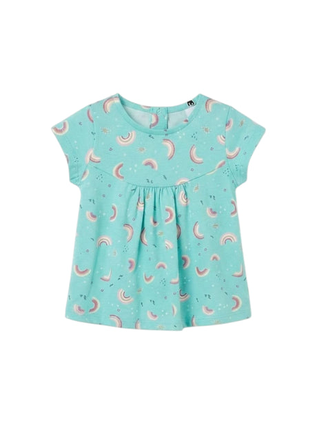 Image for Kids Girl's Printed Dress,Turquoise