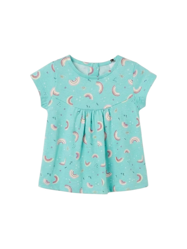 Image for Kids Girl's Printed Dress,Turquoise
