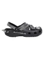Image for Men's Textured Slippers With Charms &Metallic Heel Spikes,Black