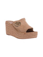 Image for Women's Textured Heeled Shoes,Dark Beige
