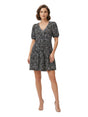 Image for Women's Printed Dress,Black/White