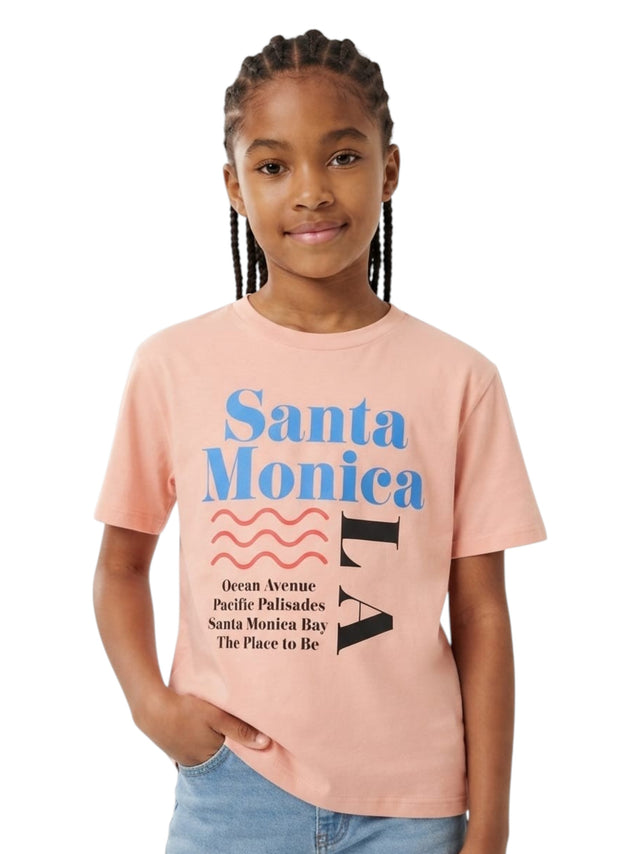 Image for Kids Girl's Printed Top,Coral