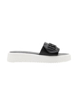 Image for Kids Girl's Logo Patched Slippers,Black