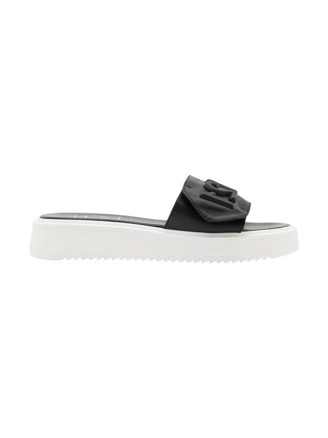 Image for Kids Girl's Logo Patched Slippers,Black