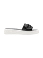 Image for Kids Girl's Logo Patched Slippers,Black
