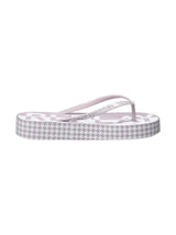 Image for Women's Logo Patched Slippers,Light Purple/White