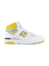 Image for Men's Logo Patched High Top Shoes,Yellow/White