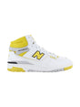 Image for Men's Logo Patched High Top Shoes,Yellow/White