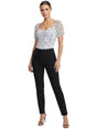 Image for Women's Printed Polka Dot Bodysuit,White