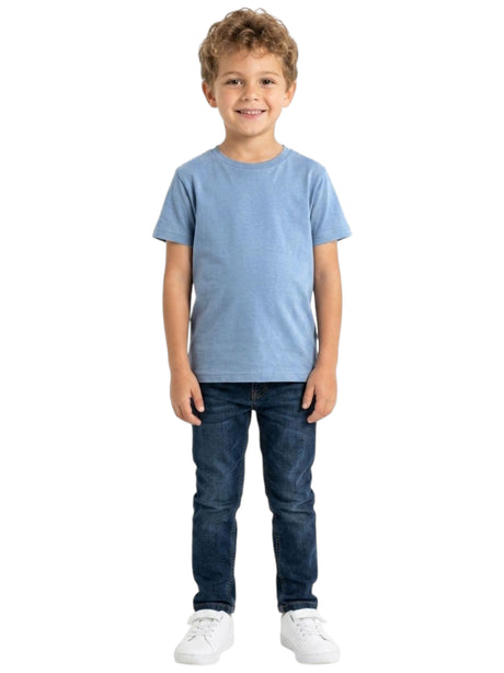 Image for Kids Boy's Plain Solid Top,Dusty Blue
